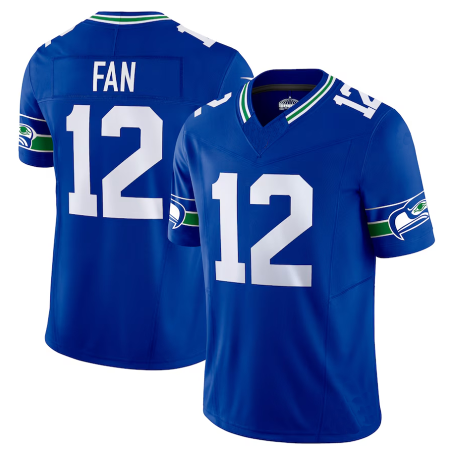 Jamed #12 12th Fan Player S.Seahawks Royal Vapor F.U.S.E. Limited Stitched Jerseys
