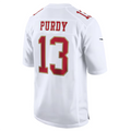 Jamed #13 Brock Purdy Player SF.49ers Tundra White Fashion Game Stitched Jersey