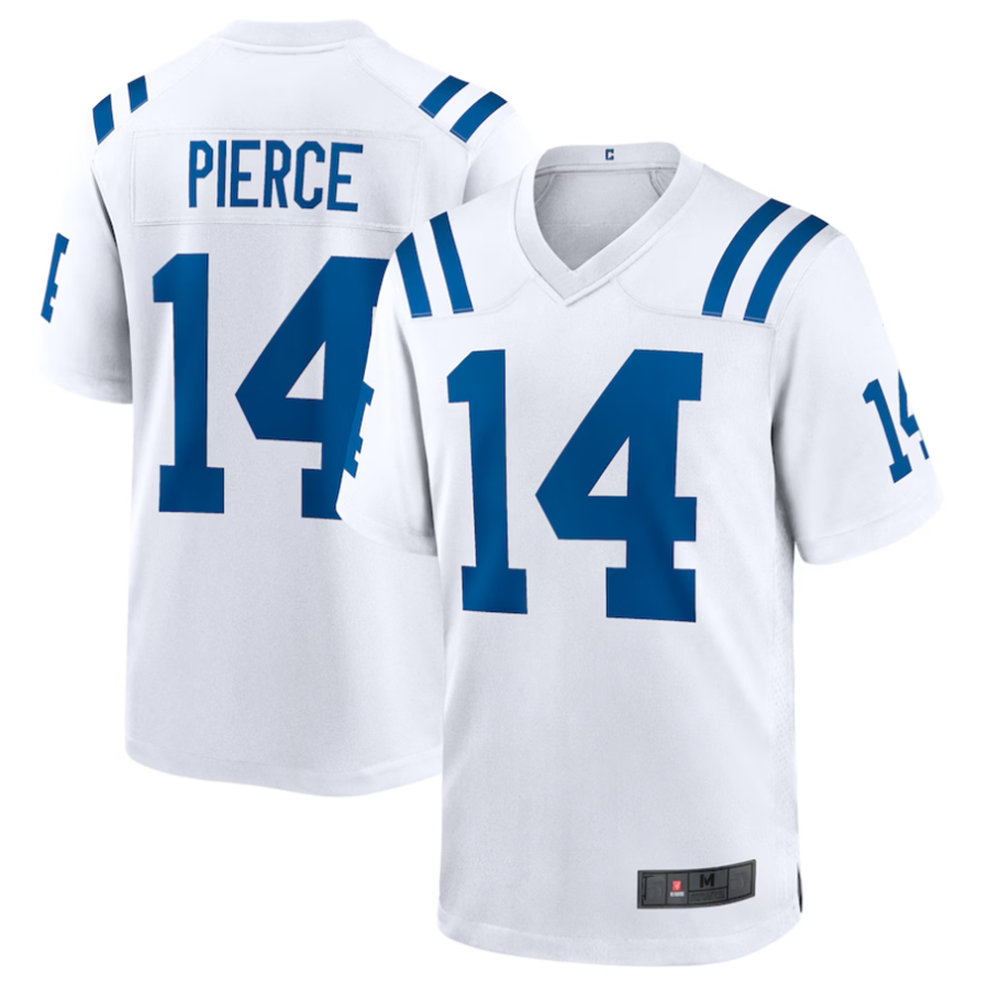 Jamed #14 Alec Pierce Player IN.Colts Away Game Stitched Jerseys - White