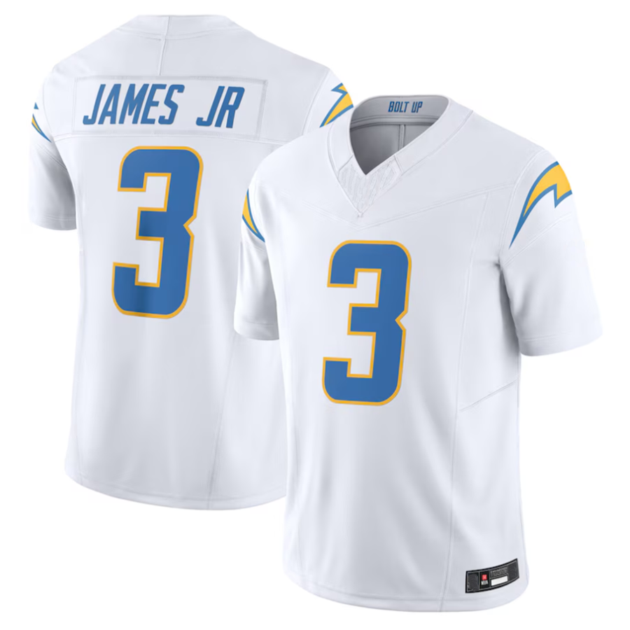 Jamed #3 Derwin James Jr. Player LA.Chargers Vapor F.U.S.E. Limited Stitched Jerseys - White