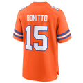 Jamed D.Broncos #15 Nik Bonitto Player Orange Collection Throwback Game Stitched Jerseys