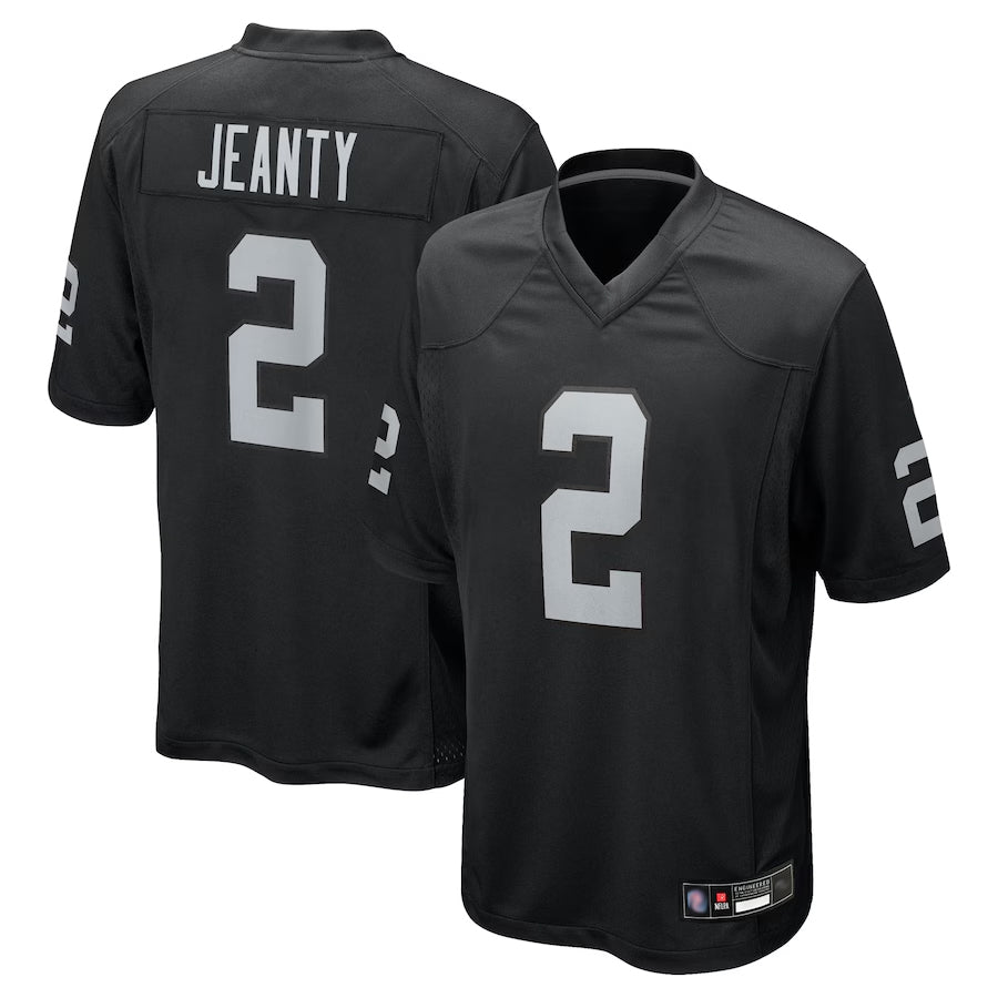 Jamed LV.Raiders #2 Ashton Jeanty Player Black Game Stitched Jerseys