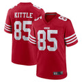 Jamed SF.49ers #85 George Kittle Player Scarlet Player Game Stitched Jerseys