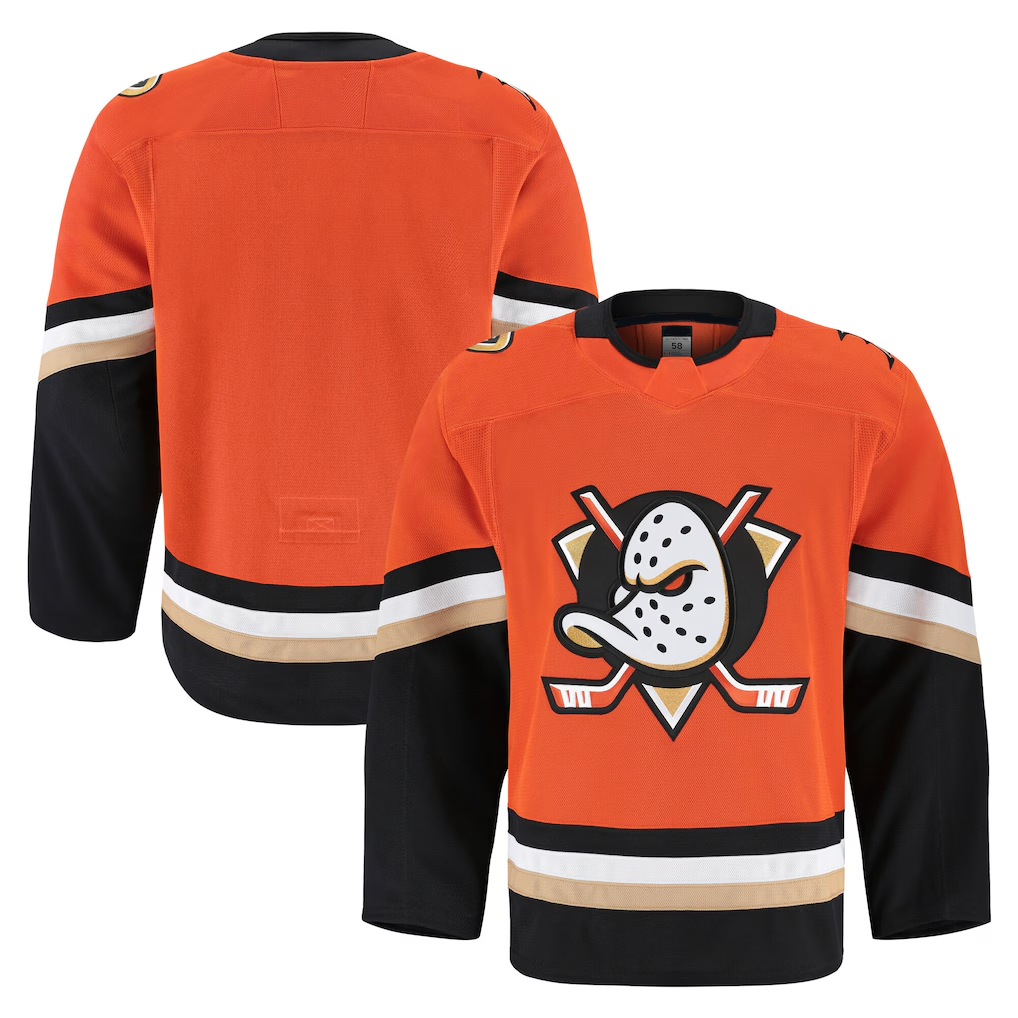 Jamed A.Ducks Orange Home Authentic Pro Jerseys