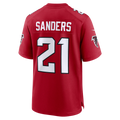 Jamed A.Falcons #21 Deion Sanders Red Retired Player Game Stitched Jerseys