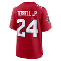 Jamed A.Falcons #24 A.J. Terrell Red Game Stitched Jerseys