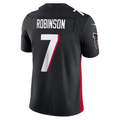 Jamed A.Falcons #7 Bijan Robinson Black Vapor F.U.S.E. Limited Stitched Jerseys