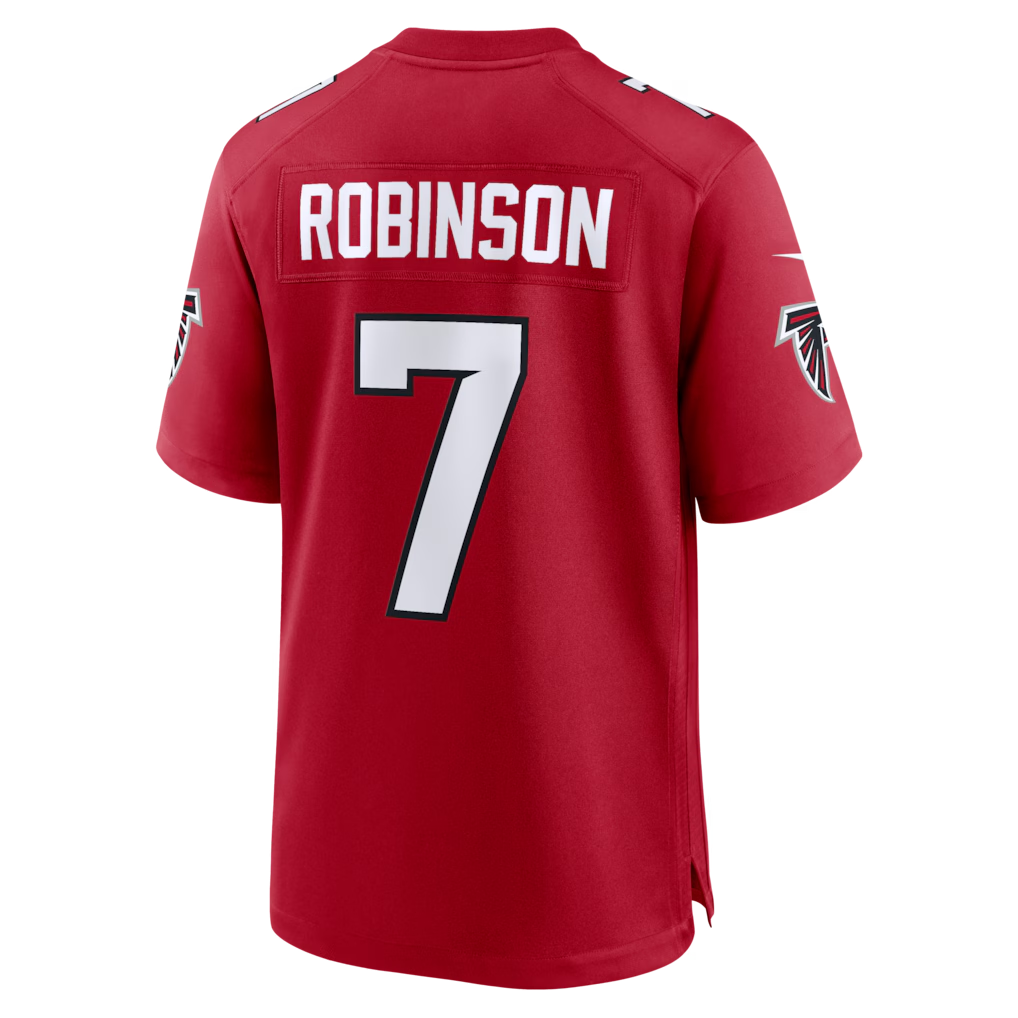 Jamed A.Falcons #7 Bijan Robinson Red Game Stitched Jerseys