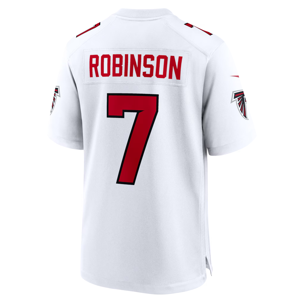 Jamed A.Falcons #7 Bijan Robinson White Game Stitched Jerseys