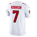 Jamed A.Falcons #7 Bijan Robinson White Vapor F.U.S.E. Stitched Limited Jerseys