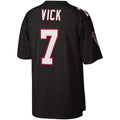 Jamed A.Falcons #7 Michael Vick Mitchell & Ness Black Legacy Replica Stitched Jerseys