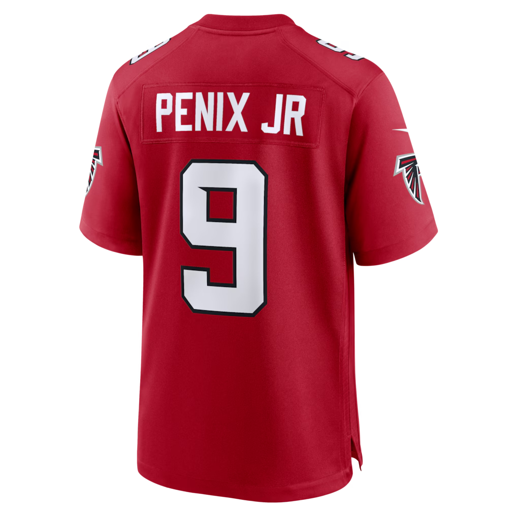 Jamed A.Falcons #9 Michael Penix Jr. Red Game Stitched Jerseys