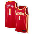 Jamed A.Hawks #1 Jalen Johnson Red Fast Break Replica Jerseys - Icon Edition