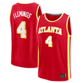 Jamed A.Hawks #4 Kingston Flemings Red 2026 Draft First Round Pick Fast Break Jerseys - Icon Edition