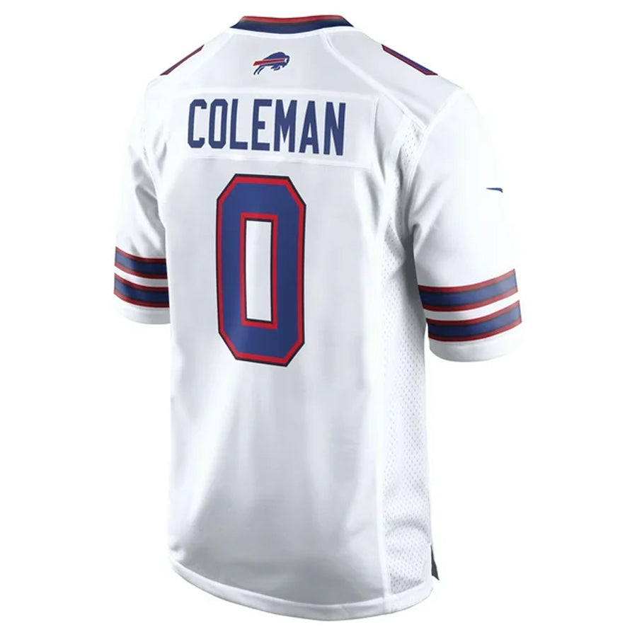 Jamed B.Bills #0 Keon Coleman Player White Home Game Stitched Jerseys