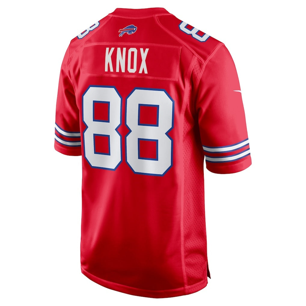 Jamed B.Bills #88 Dawson Knox Red Alternate Game Stitched Jerseys