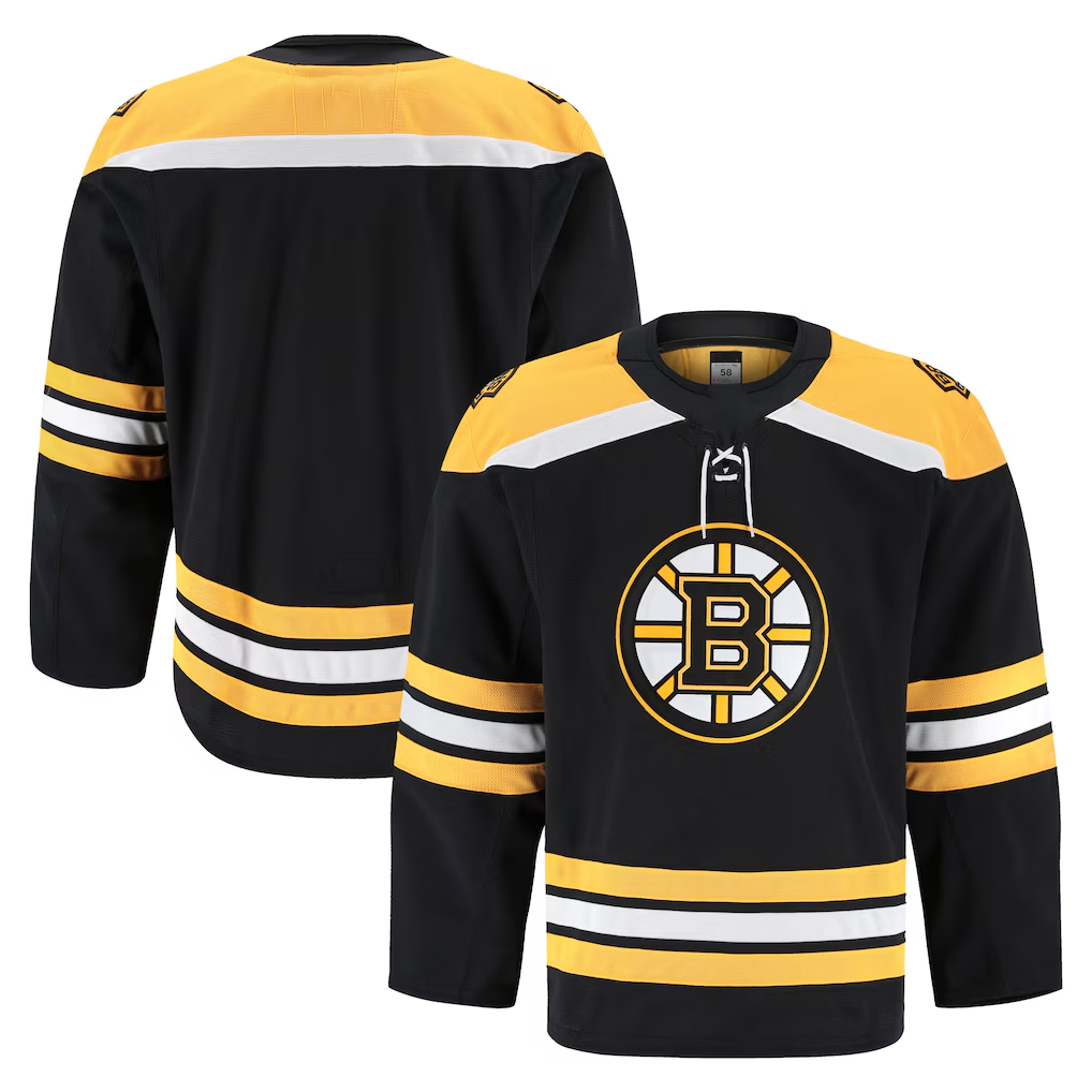 Jamed B.Bruins Black Home Authentic Pro Stitched Jerseys