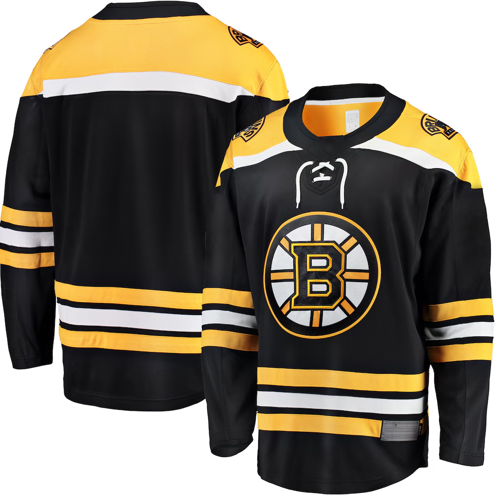 Jamed B.Bruins Black Home Premium Stitched Jersey