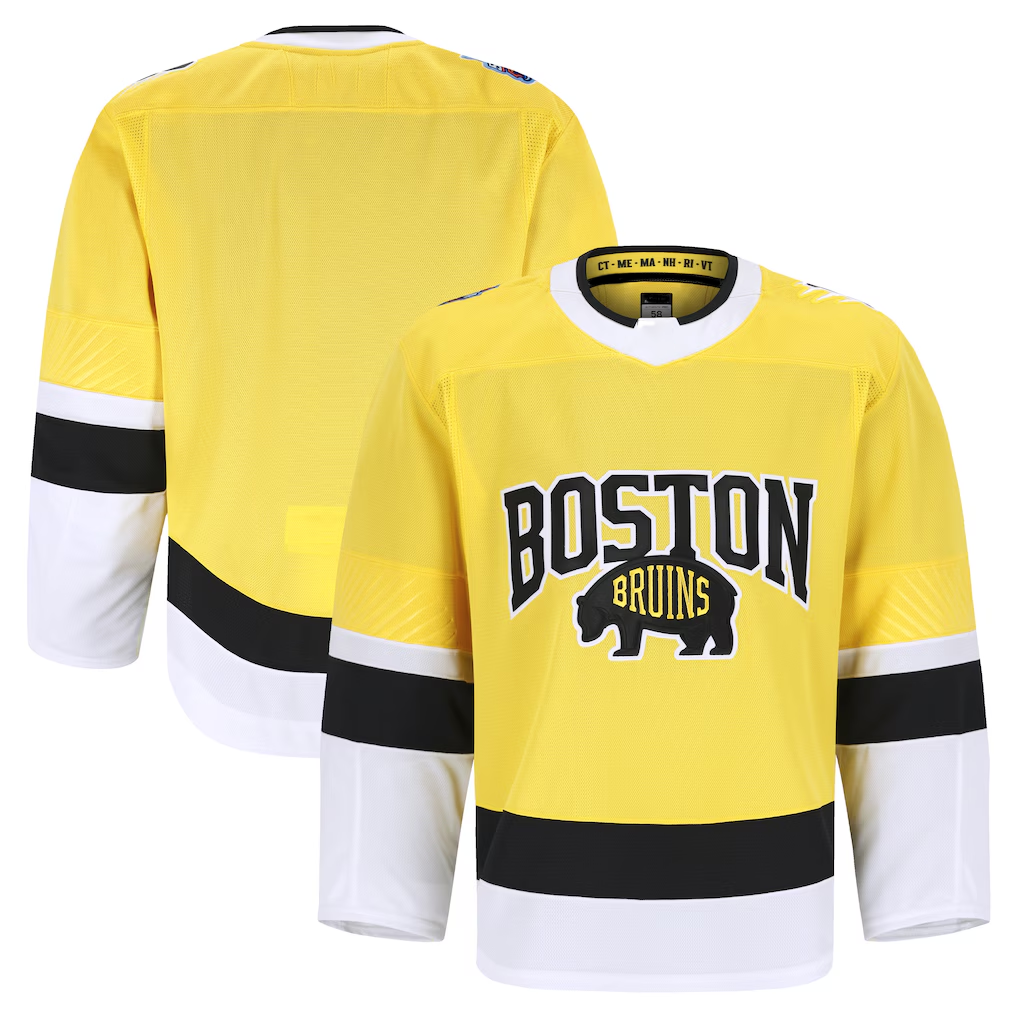 Jamed B.Bruins Gold 2026 Stadium Series Authentic Pro Stitched Jerseys