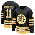 Jamed B.Bruins #11 Casey Mittelstadt Black Home Breakaway Player Stitched Jerseys