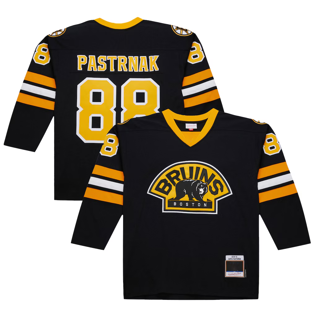 Jamed B.Bruins #88 David Pastrnak Black 2014-15 Power Play Stitched Jerseys