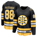 Jamed B.Bruins #88 David Pastrnak Black Home Breakaway Stitched Jerseys