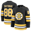 Jamed B.Bruins #88 David Pastrnak Black Home Premium Player Stitched Jerseys