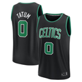Jamed B.Celtics #0 Jayson Tatum  Black Fast Break Replica Player Jerseys - Statement Edition