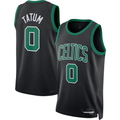 Jamed B.Celtics #0 Jayson Tatum  Black Swingman Jerseys - Statement Edition