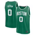 Jamed B.Celtics #0 Jayson Tatum  Kelly Green Fast Break Replica Player Jerseys - Icon Edition