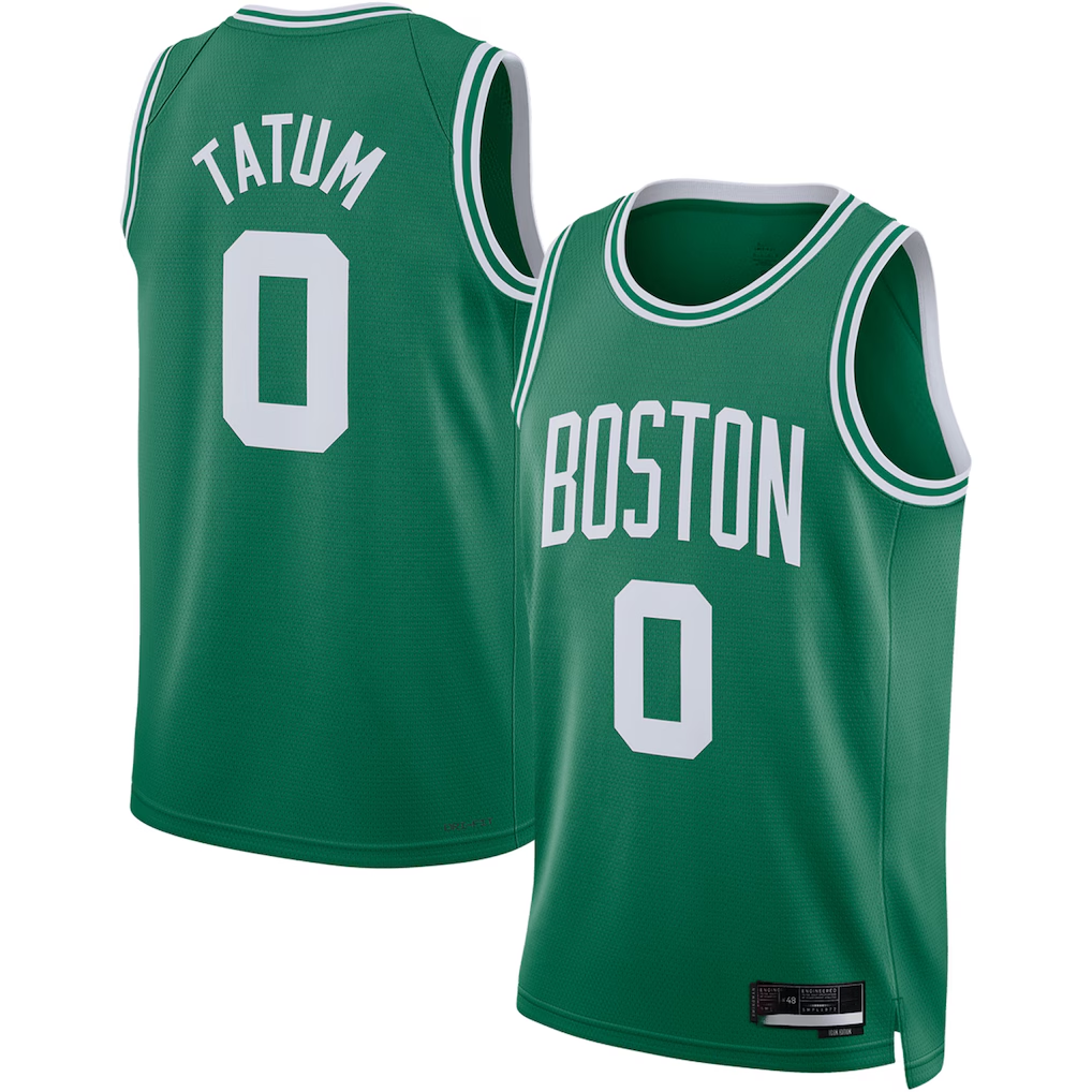 Jamed B.Celtics #0 Jayson Tatum Kelly Green Swingman Jerseys - Icon Edition