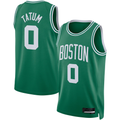 Jamed B.Celtics #0 Jayson Tatum Kelly Green Swingman Jerseys - Icon Edition