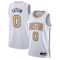 Jamed B.Celtics #0 Jayson Tatum White 2025 2026 Swingman Jerseys - City Edition