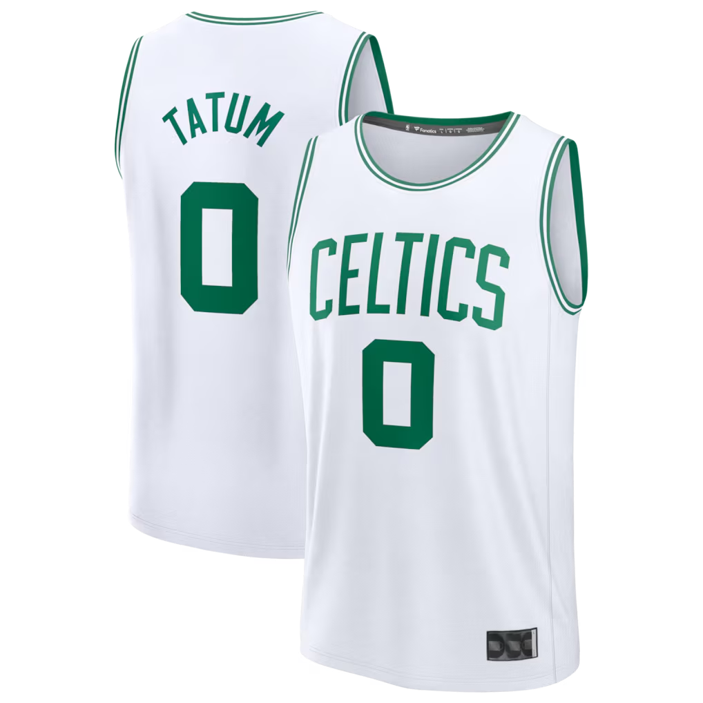 Jamed B.Celtics #0 Jayson Tatum White Fast Break Replica Player Jerseys - Association Edition