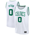 Jamed B.Celtics #0 Jayson Tatum White Fast Break Replica Player Jerseys - Association Edition