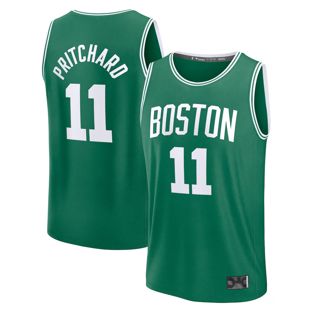 Jamed B.Celtics #11 Payton Pritchard Kelly Green Fast Break Replica Player Jerseys - Icon Edition