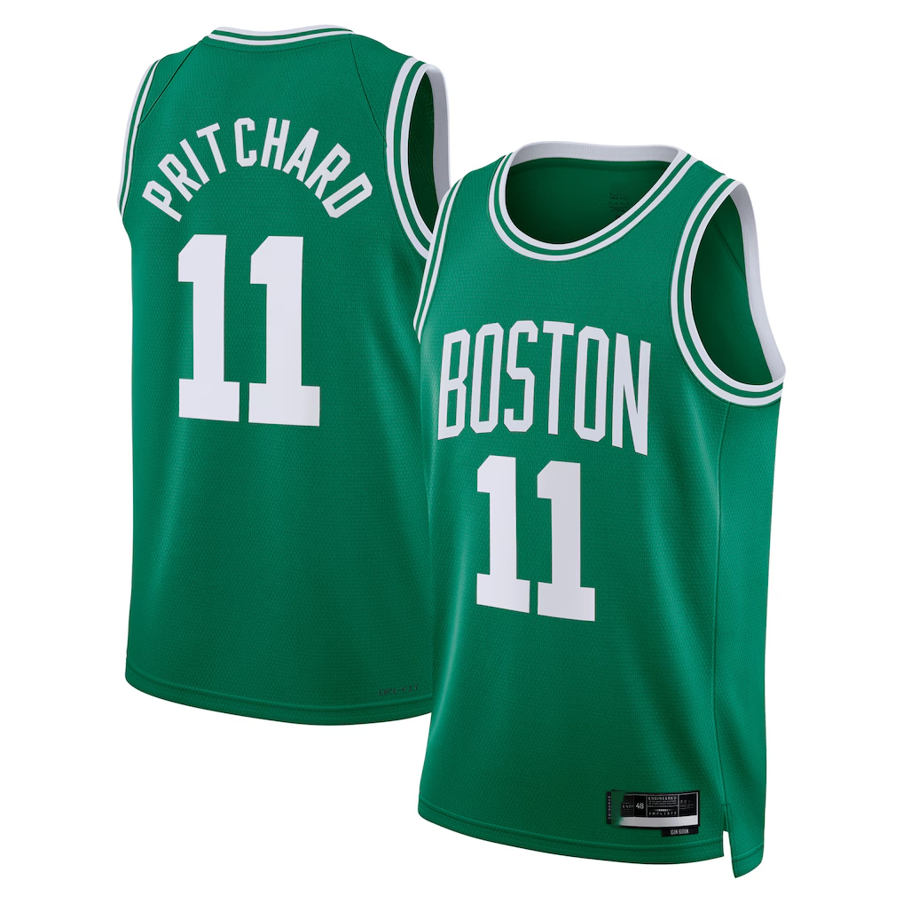 Jamed B.Celtics #11 Payton Pritchard Kelly Green Swingman Jerseys - Icon Edition