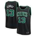 Jamed B.Celtics #13 Paul George Black Fast Break Replica Jerseys - Statement Edition