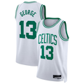 Jamed B.Celtics #13 Paul George White Swingman Jerseys - Association Edition