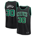 Jamed B.Celtics #30 Sam Hauser Black Fast Break Replica Player Jerseys - Statement Edition