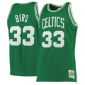 Jamed B.Celtics #33 Larry Bird Mitchell & Ness Kelly Green Hardwood Classics Swingman Jerseys