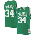 Jamed B.Celtics #34 Paul Pierce Mitchell & Ness Kelly Green Hardwood Classics Swingman Jerseys