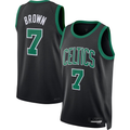 Jamed B.Celtics #7 Jaylen Brown Black Swingman Jerseys - Statement Edition