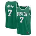 Jamed B.Celtics #7 Jaylen Brown  Kelly Green Fast Break Replica Player Jerseys - Icon Edition