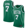 Jamed B.Celtics #7 Jaylen Brown Kelly Green Swingman Jerseys - Icon Edition
