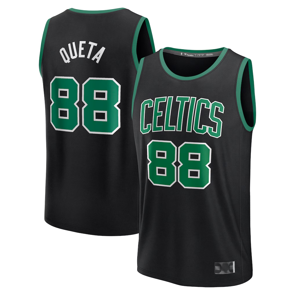 Jamed B.Celtics #88 Neemias Queta Black Fast Break Replica Player Jerseys - Statement Edition