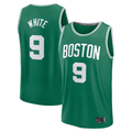 Jamed B.Celtics #9 Derrick White  Kelly Green Fast Break Replica Player Jerseys - Icon Edition