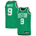 Jamed B.Celtics #9 Derrick White Kelly Green Swingman Jerseys - Icon Edition