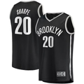 Jamed B.Nets #20 Day'Ron Sharpe  Black Fast Break Replica Jerseys - Icon Edition