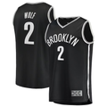 Jamed B.Nets #2 Daniel Wolf Black Fast Break Replica Jerseys - Icon Edition